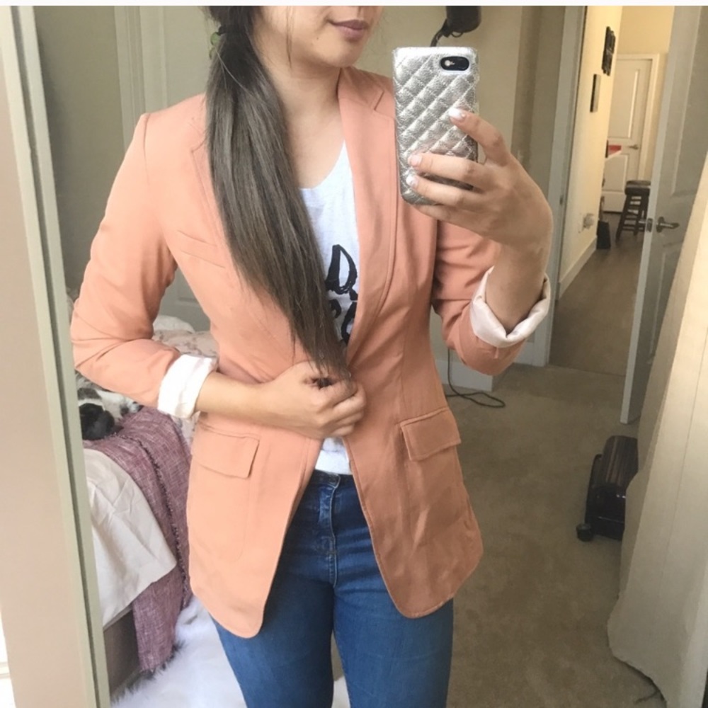 H&M Tan boyfriend blazer